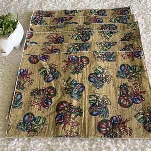 6 Table Christmas placemats, handmade